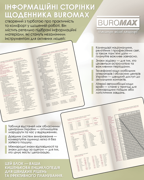 Ежедневник датированный 2026 Buromax Forces из искусственной кожи А6 336 страниц оливковый BM.2585-18 фото
