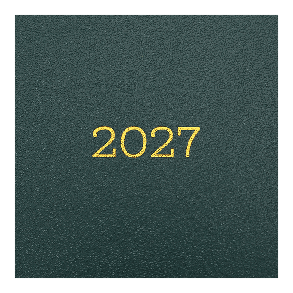 Щоденник датований 2027 Buromax Simple, A5, бумвініл, 320 сторінок, зелений (BM.21166-04) BM.21166-04 фото