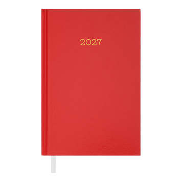Щоденник датований 2027 Buromax Simple, A5, бумвініл, 320 сторінок, червоний (BM.21166-05) BM.21166-05 фото