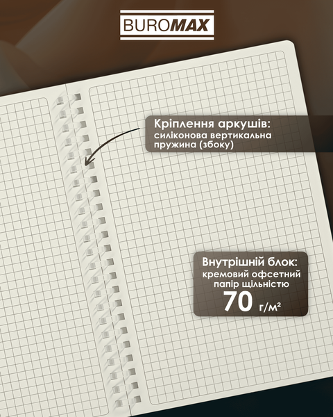 Тетрадь для записей Buromax Arabeski Roses A5 80 листов в клеточку BM.2587-20 фото