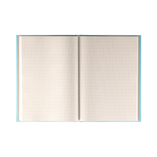 Книга канцелярська Buromax Favourite Pastel, А4, 96 арк., клітинка, тверда лам. обкладинка, блакитний (BM.2400-414i) BM.2400-414i фото