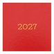 Щоденник датований 2027 Buromax Simple, A5, бумвініл, 320 сторінок, червоний (BM.21166-05) BM.21166-05 фото 4