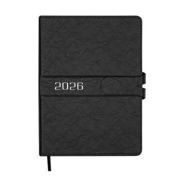 Щоденник датований Buromax Belle зі штучної шкіри А5 336 сторінок чорний BM.21103-01 фото