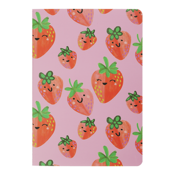 Записна книга Buromax Fruits А5 32 аркуши в клітинку малинова BM.24822103-29 фото