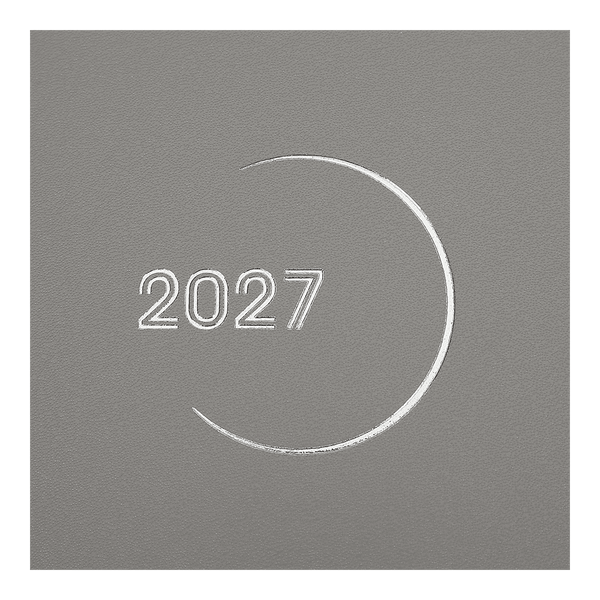 Щоденник датований 2027 Buromax Madam, A5, бумвініл, 320 сторінок, сірий (BM.21170-09) BM.21170-09 фото