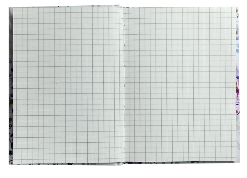 Записна книга Buromax Flora А6 64 аркуши в клітинку бірюзова BM.24614102-06 фото