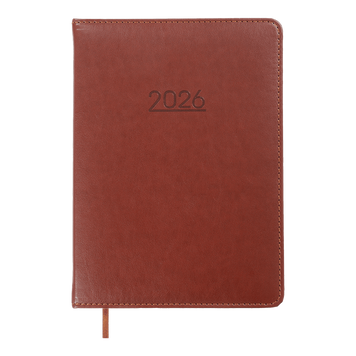 Щоденник датований Buromax Prime зі штучної шкіри А5 336 сторінок коричневий BM.2196-25 фото