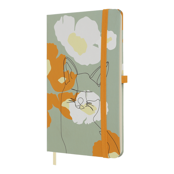 Записна книга Buromax Nature 136x207 мм 96 аркушів в клітинку оливкова BM.255108-36 фото