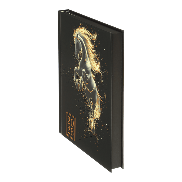 Щоденник датований поліграфічний Buromax Horse A5 336 сторінок чорний BM.2189-01 фото