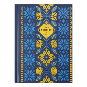 Записная книга Buromax Ethno А6 64 листа в клеточку синяя BM.24614104-02 фото