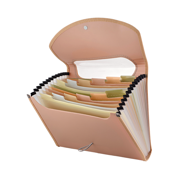 Папка-портфель А4 з 13 відділеннями Buromax Morandi Style, капучино (BM.3739-32) BM.3739-32 фото