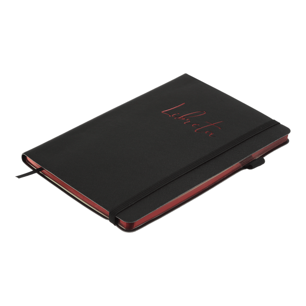 Блокнот деловой Buromax Libreta A5 нелинованный 96 листов обложка из искусственной кожи черный BM.295017-01 фото
