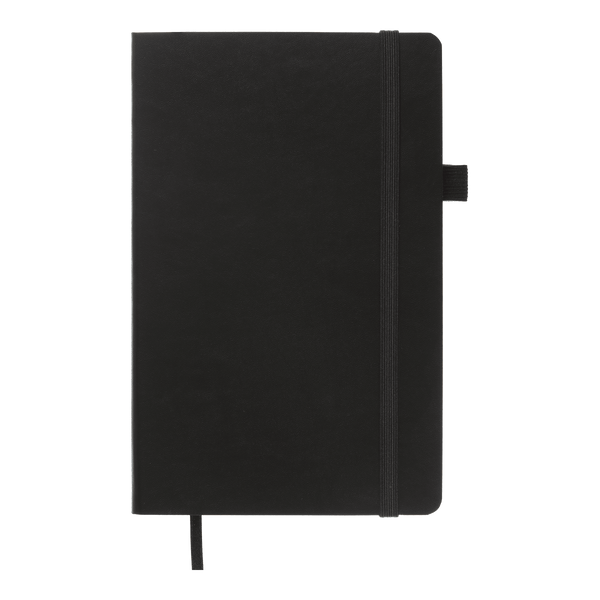 Записна книга Buromax Primo 125x195 мм 96 аркушів в клітинку чорний BM.291161-01 фото