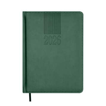Щоденник датований Buromax Code Line зі штучної шкіри А5 336 сторінок зелений BM.2142-04 фото