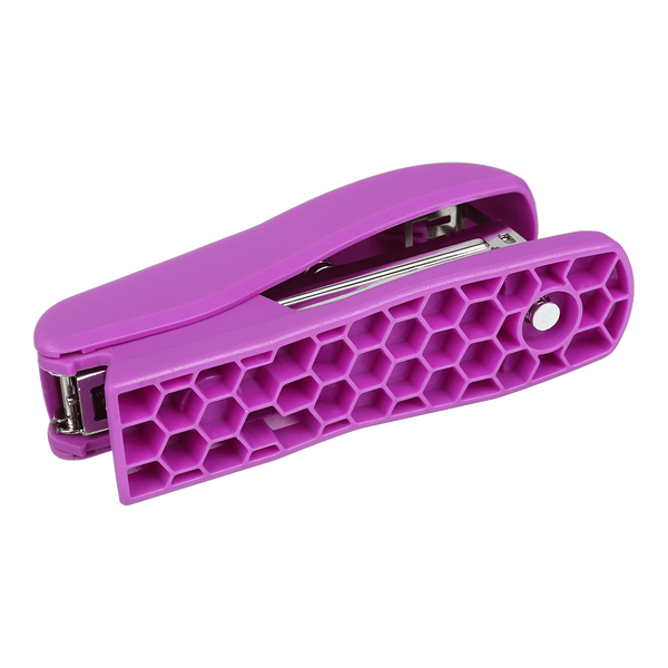 Степлер пластиковый Buromax Rubber Touch №24,26 до 20 листов фиолетовый BM.4202-07 фото