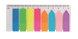 Закладки пластиковые с клейким слоем Buromax Neon 45x12 мм 8 цветов по 25 листов BM.2307-98 фото 2