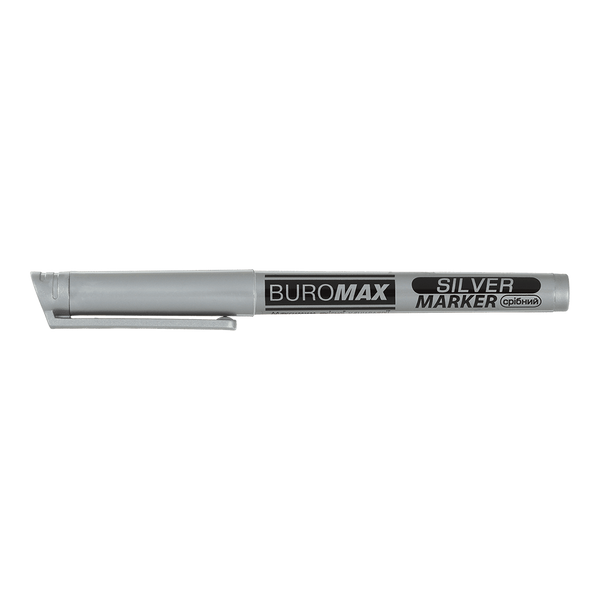 Маркер Buromax Silver 1-2 мм серебряный BM.8709-24 фото