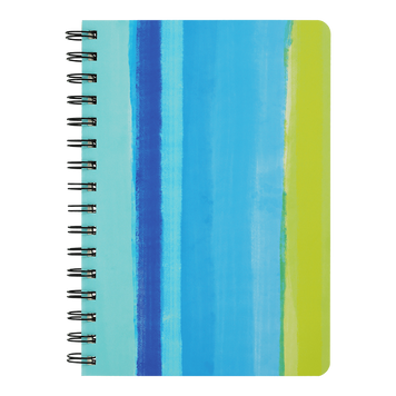 Записна книга на пружині збоку Buromax Colour Lines A5 80 аркушів в клітинку синя BM.24572110-02 фото