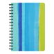 Записна книга на пружині збоку Buromax Colour Lines A5 80 аркушів в клітинку синя BM.24572110-02 фото 1