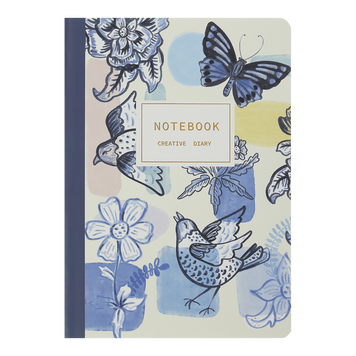 Записна книга Buromax Nature А5 32 аркуши в клітинку синя BM.24822101-02 фото