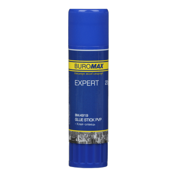 Клей-олівець PVP Buromax Expert 25г BM.4919 фото