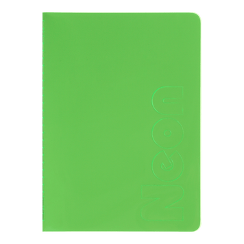 Записна книга Buromax Neon А5 80 аркушів в клітинку зелена BM.24822180-04 фото