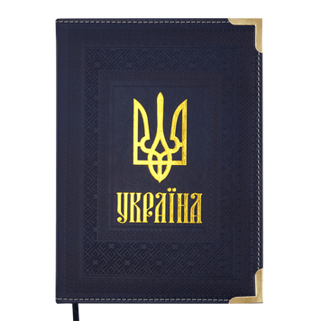 Щоденник датований Buromax Statut зі штучної шкіри А5 336 сторінок синій BM.2176-02 фото
